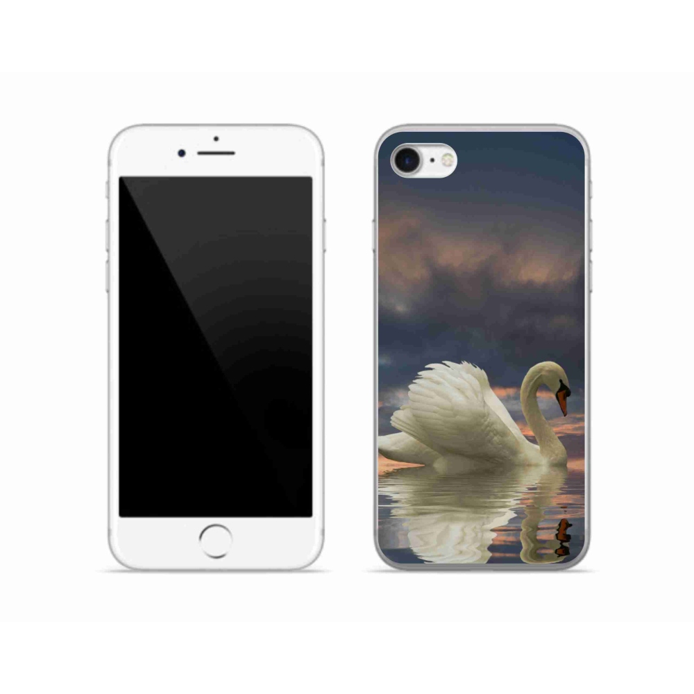 Zselés borítás mmCase iPhone SE (2020) - hattyú