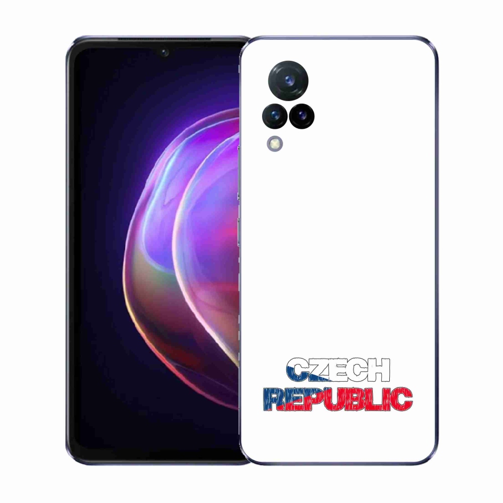 Gél borító mmCase a Vivo V21 4G/5G - Csehország fehér háttérhez