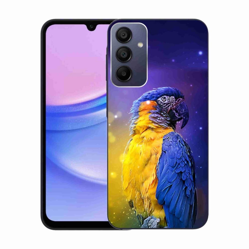 Gél tok mmCase a Samsung Galaxy A15 4G/5G készülékhez - papagáj ara 1