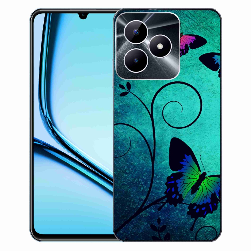 Zselés borító mmCase a Realme Note 50 készülékhez - színes pillangók