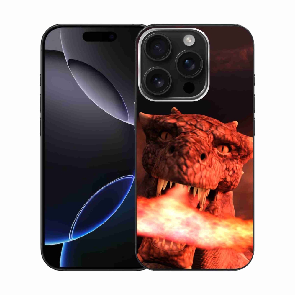 Gél védőburkolat mmCase iPhone 16 Pro készülékhez - sárkány