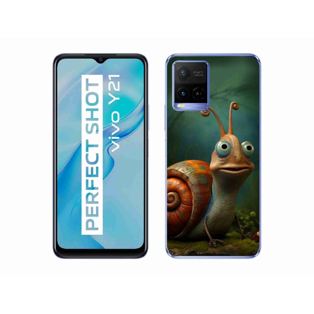 Zselés borító mmCase a Vivo Y21/Y21s/Y33s készülékhez - csiga