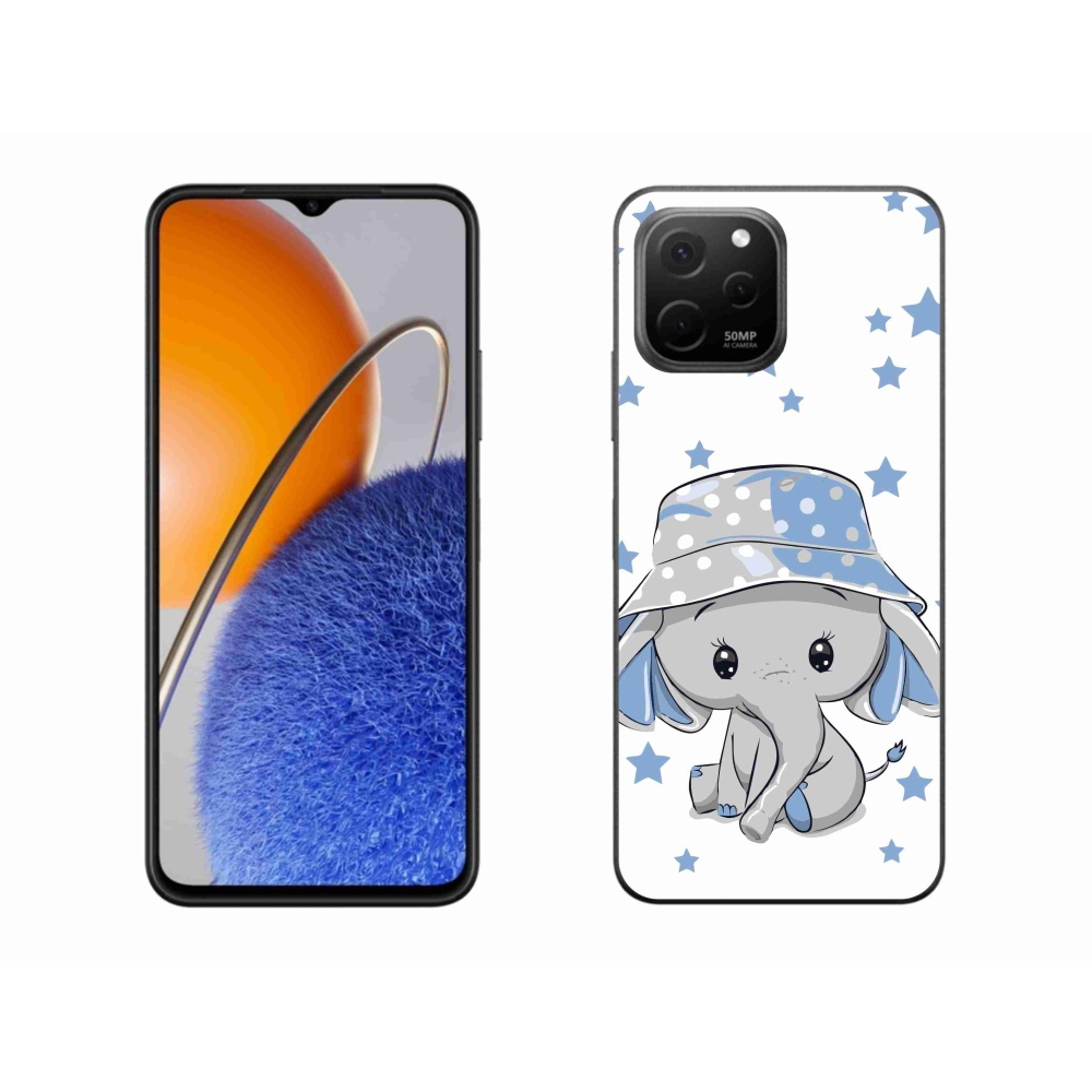 Gél borítás mmCase a Huawei Nova Y61 készülékhez - kék elefánt