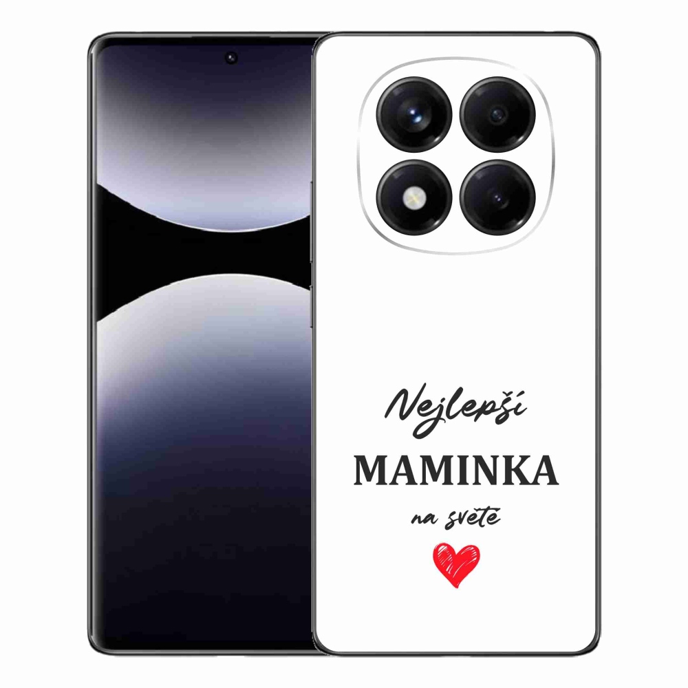 Gél borító mmCase a Xiaomi Redmi Note 14 Pro számára - legjobb anya 1 fehér háttér