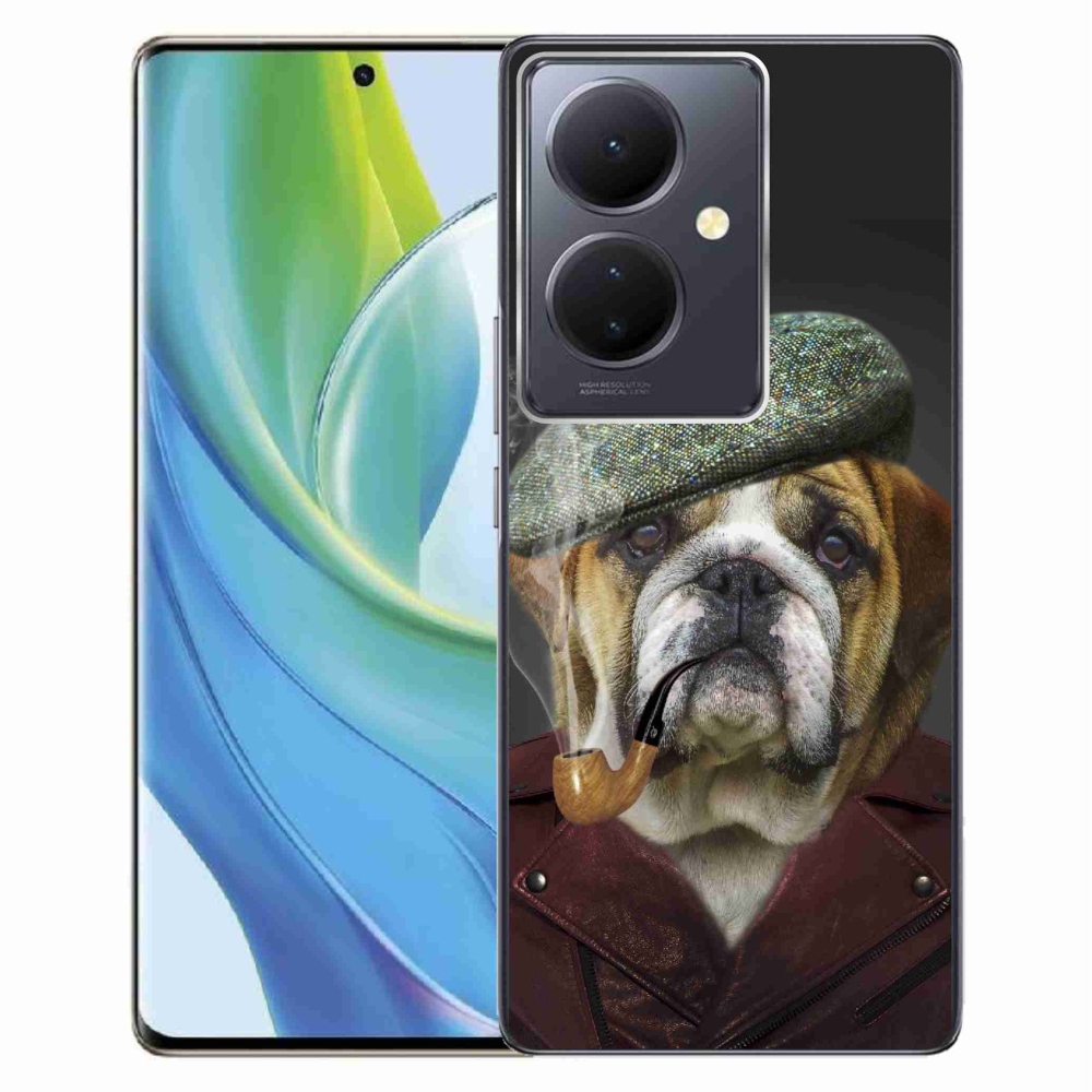 Gél borítás mmCase a Vivo V29 Lite 5G-hez - kutya csővel
