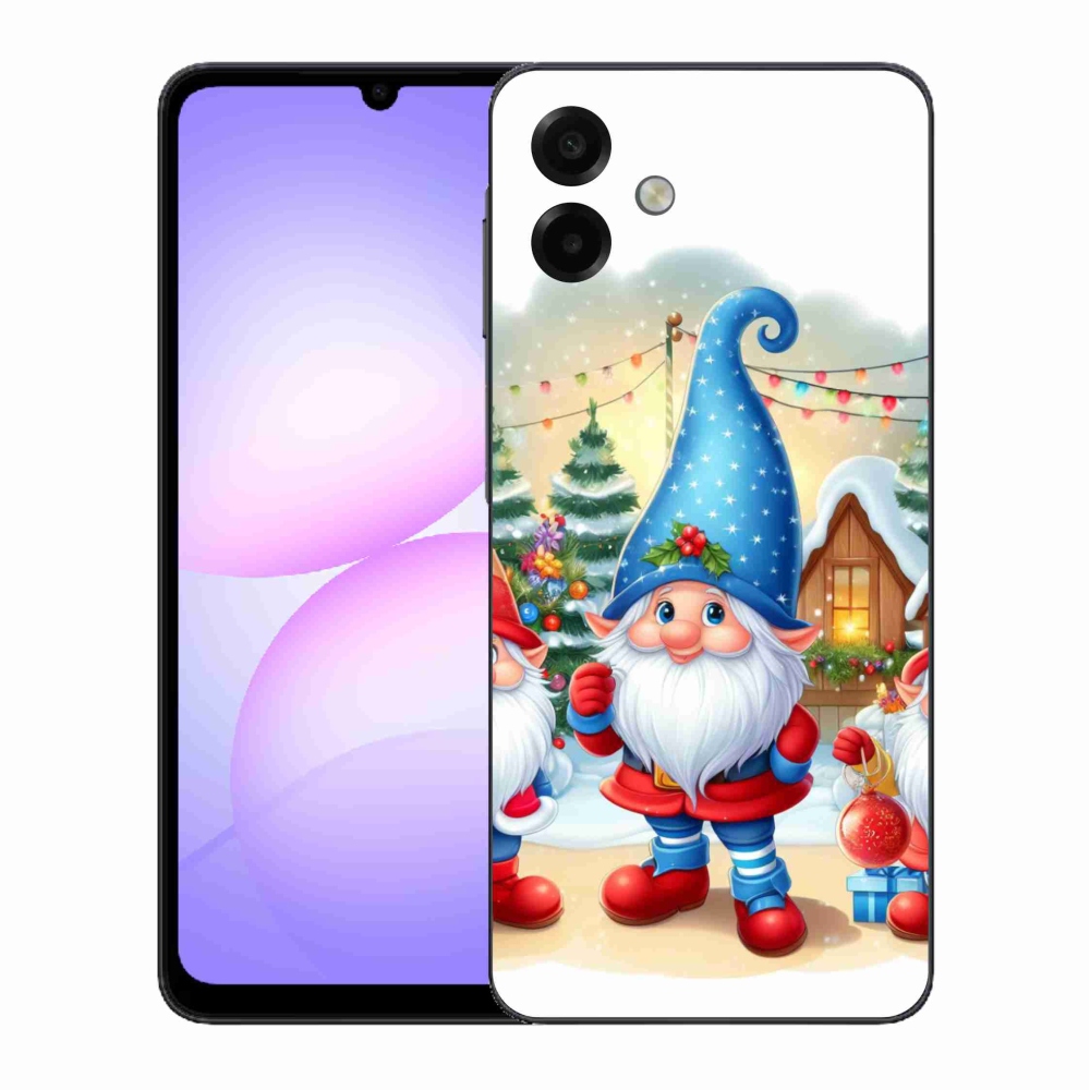 Gél borítás mmCase Samsung Galaxy A07 4G - karácsonyi manókhoz