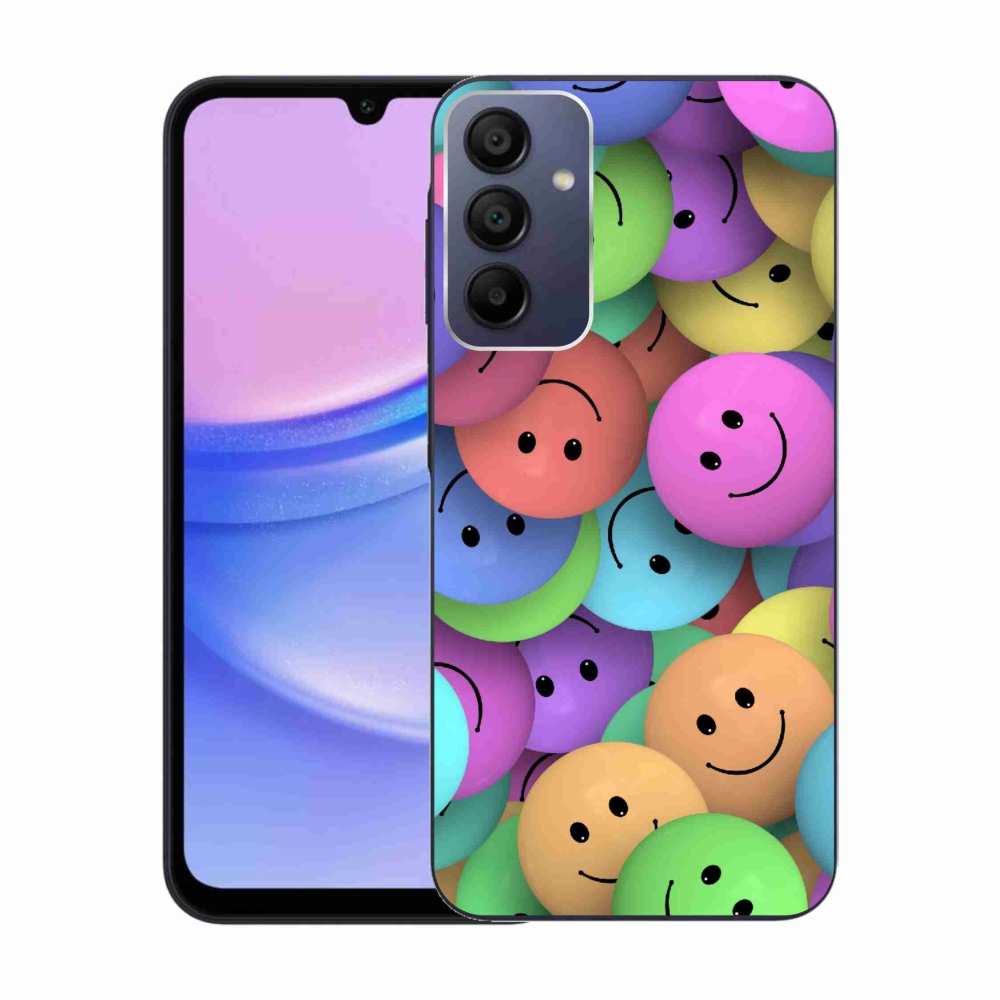 Zselés borítás mmCase Samsung Galaxy A15 4G/5G készülékhez - színes smiley-kkal