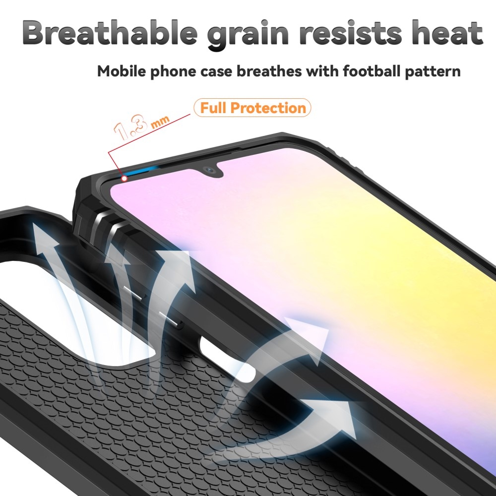 Gyűrűálló borítás Samsung Galaxy A26 5G készülékhez - fekete