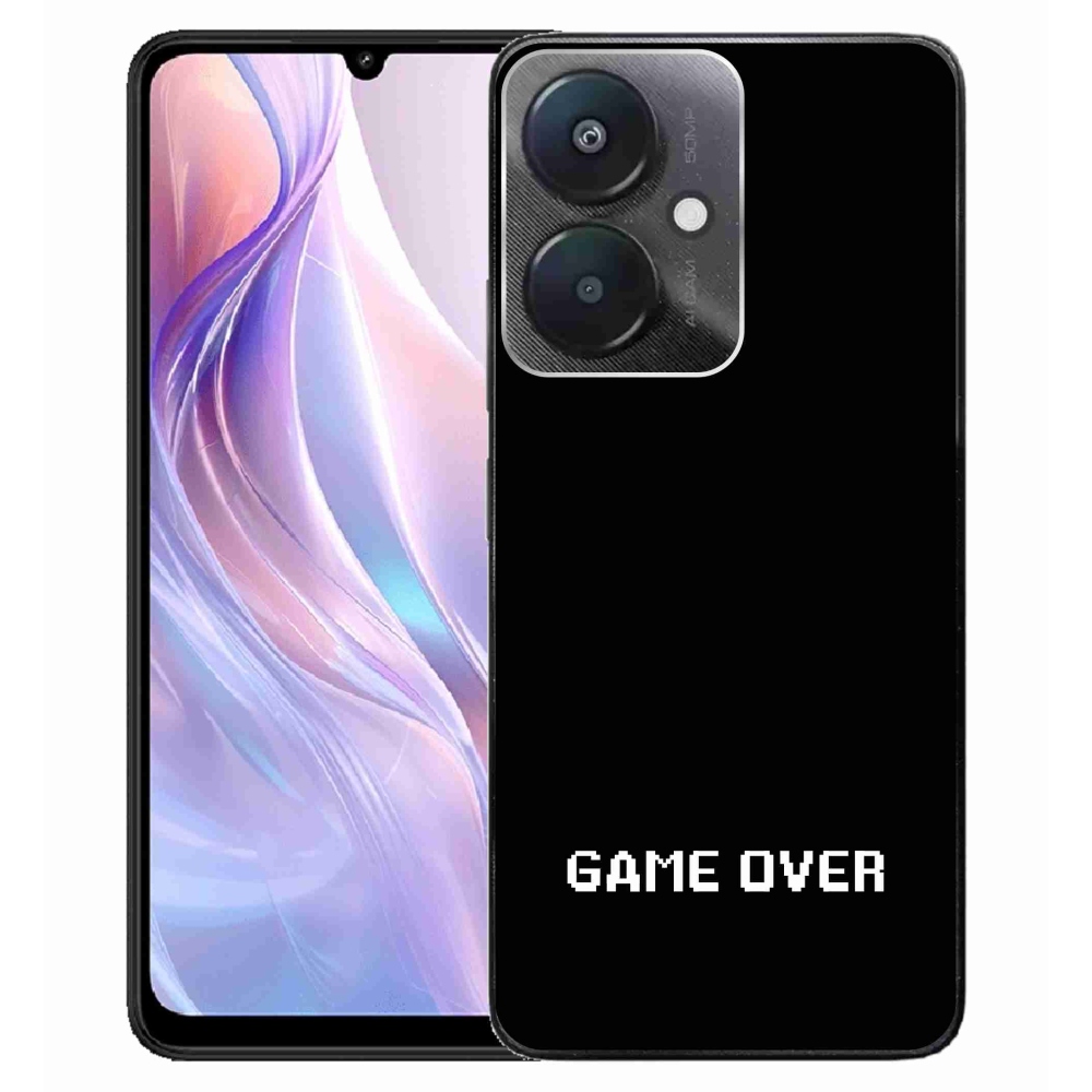 Gél borító mmCase a Xiaomi Redmi 13C 5G-hez - játék fekete háttérrel