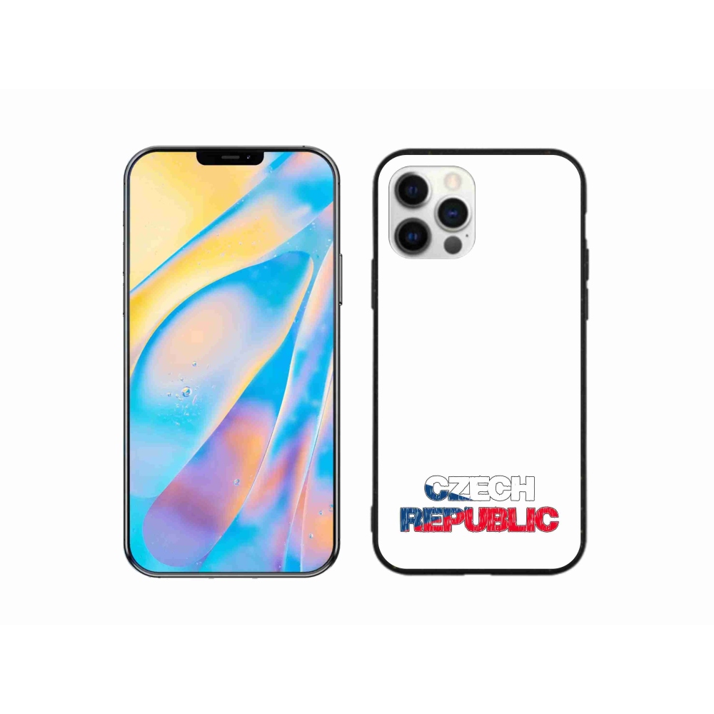 Gél borítás mmCase iPhone 12 Pro készülékhez - Csehország fehér háttér
