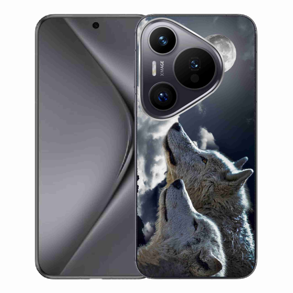 Gél borítás mmCase a Huawei Pura 70 Pro készülékhez - farkasok