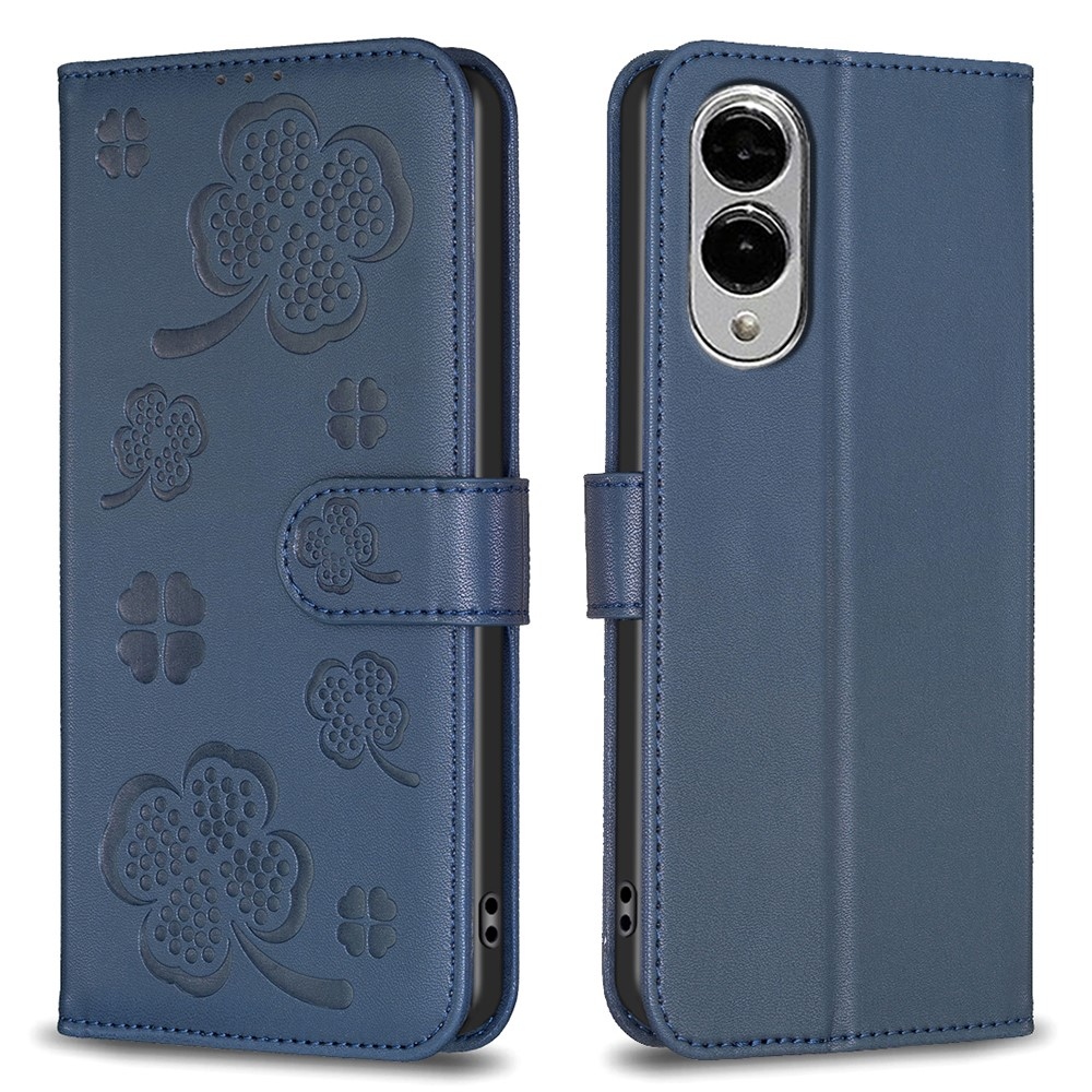 Clover könyv tok Samsung Galaxy S25 Edge készülékhez - kék