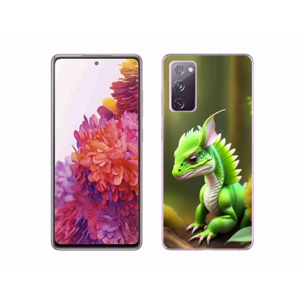Gél védőhuzat mmCase Samsung Galaxy S20 FE - zöld sárkányhoz