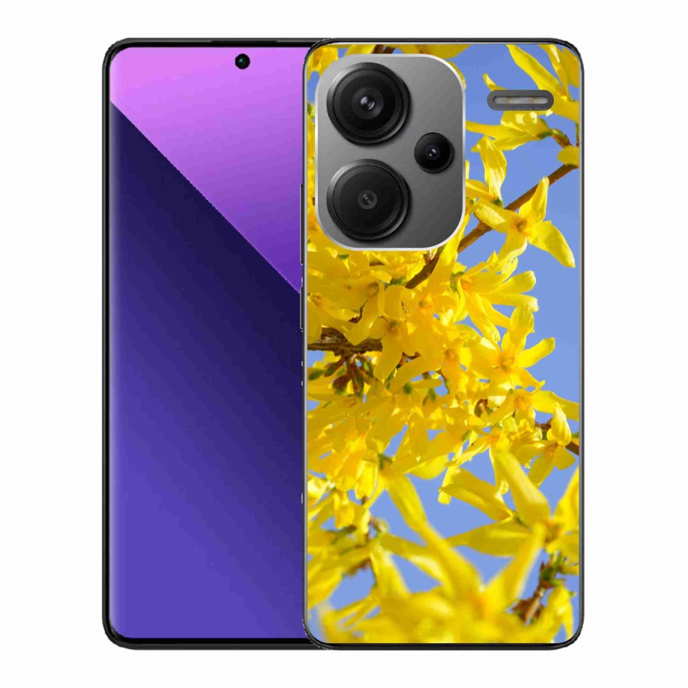 Gél borítás mmCase a Xiaomi Redmi Note 13 Pro+ 5G számára - sárga virágok