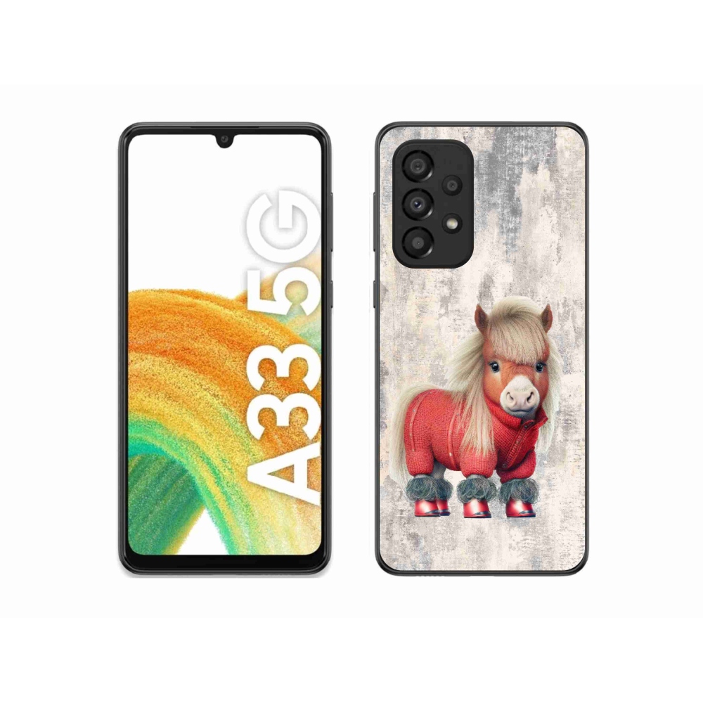 Gél borítás mmCase Samsung Galaxy A33 5G - póni pulóverben