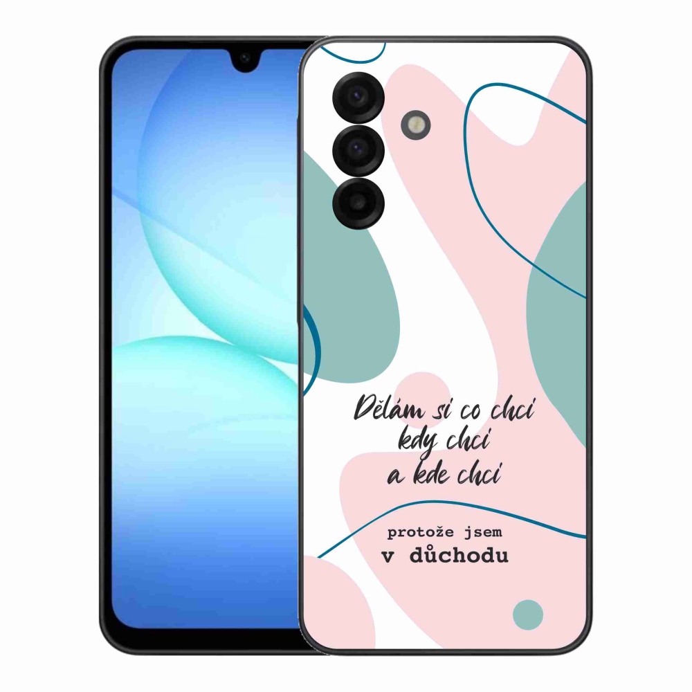 Gél borító mmCase Samsung Galaxy A17 4G/5G - vicces szöveg 10 fehér háttér