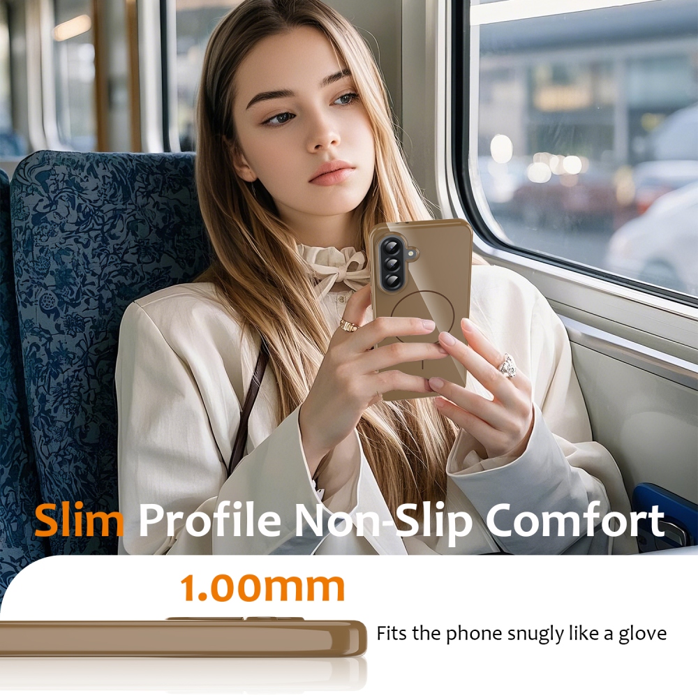 MagSafe zselés tok Samsung Galaxy A17 4G/5G készülékhez - arany színű