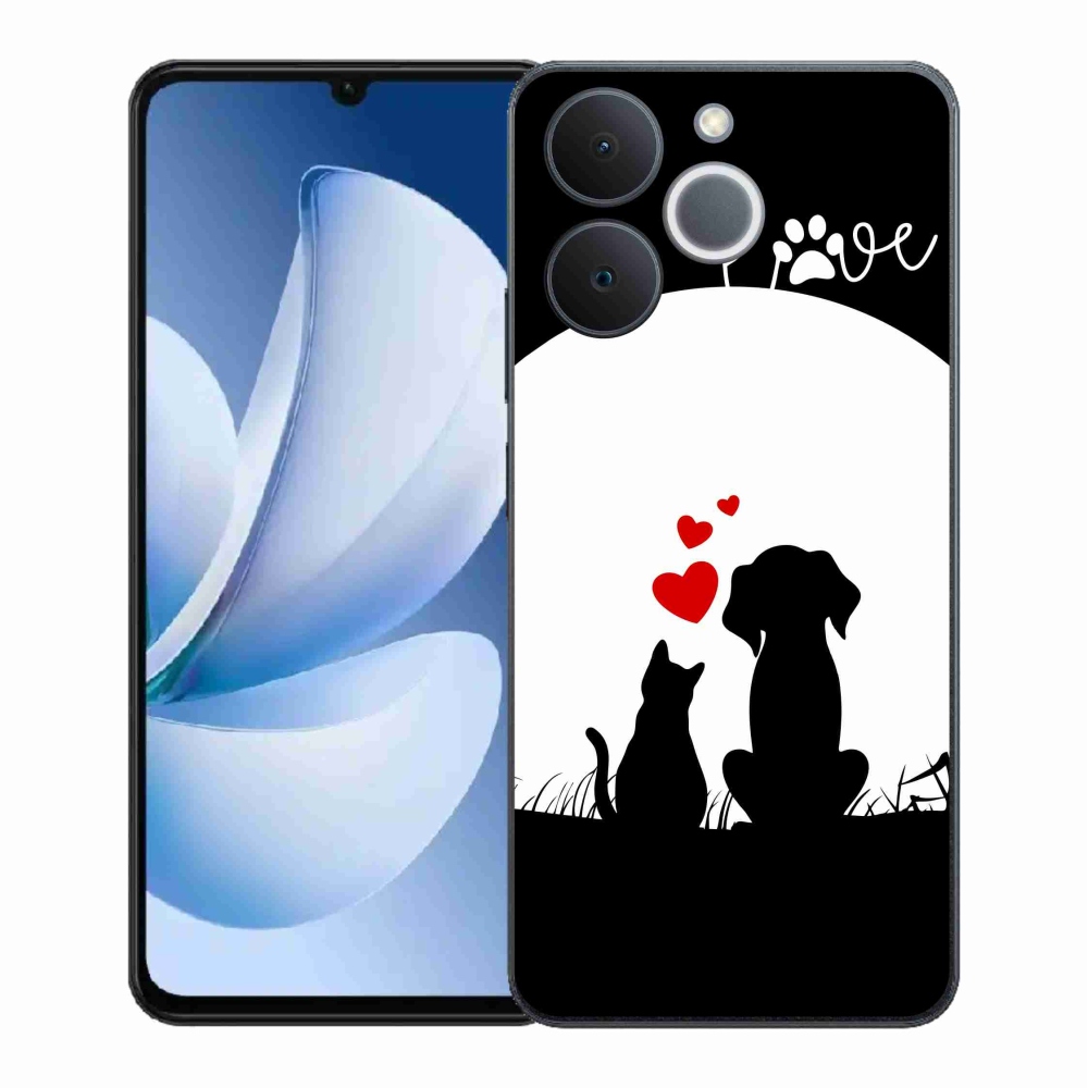 Gél borítás mmCase a Realme Note 70T-hez - állatszerelem