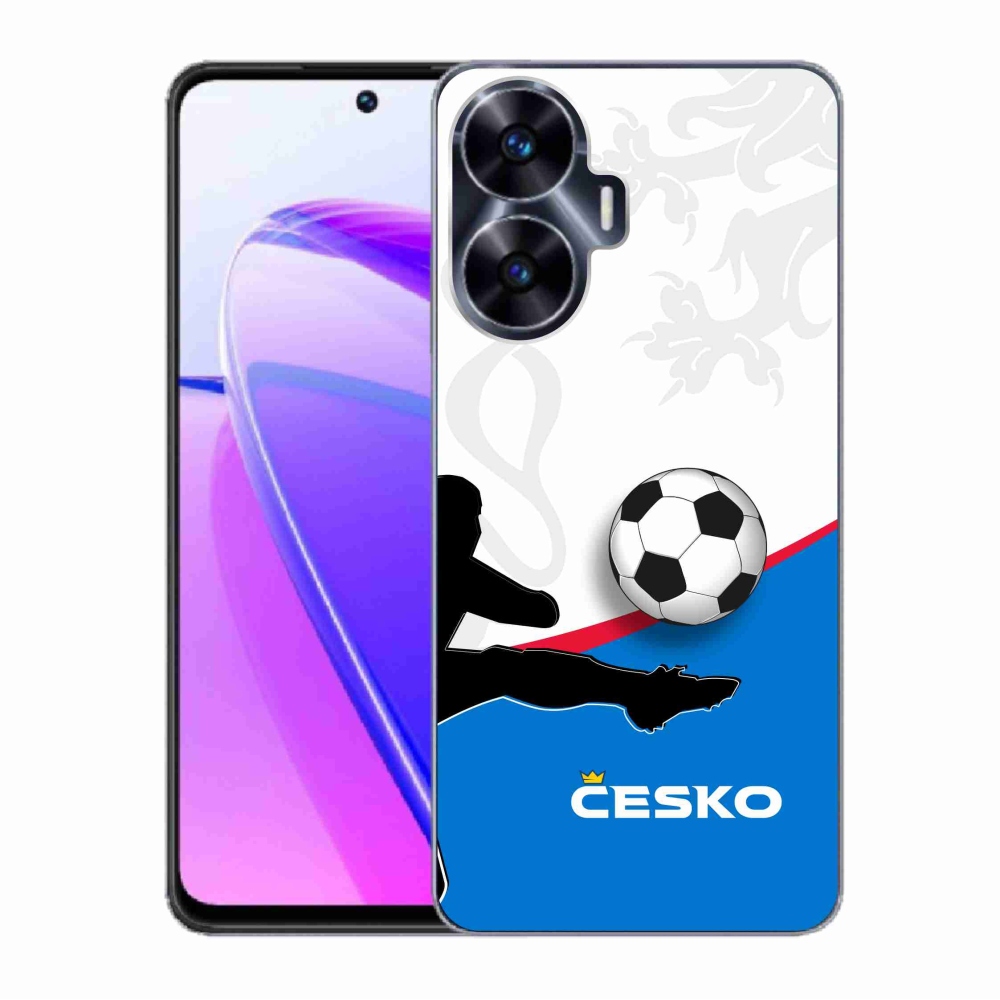 Gél borítás mmCase a Realme C55 készülékhez - futball Csehország 3