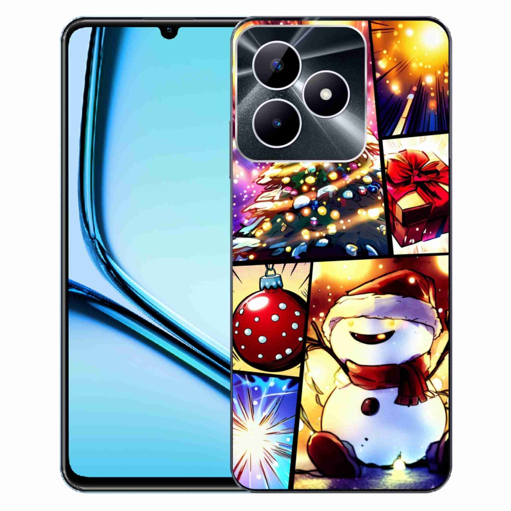 Zselés borító mmCase a Realme Note 50 készülékhez - karácsonyi motívumok 1