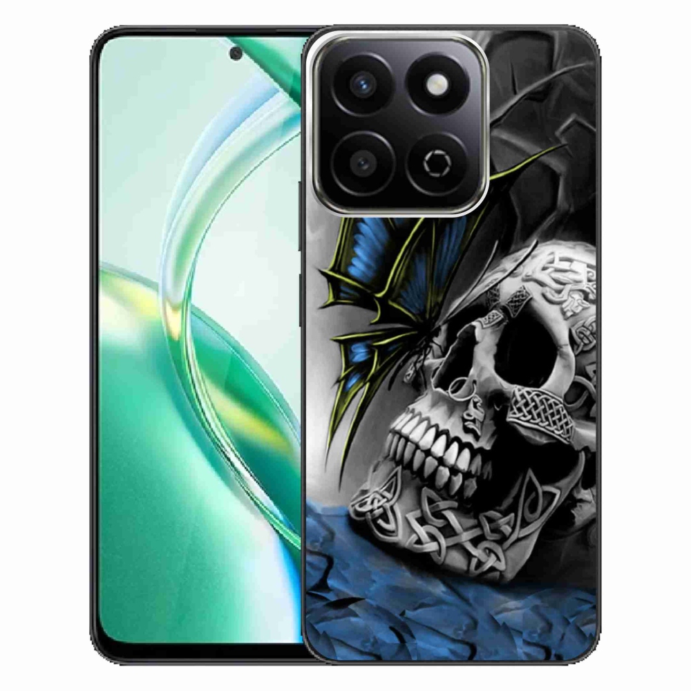 Zselés borítás mmCase a Honor 200 Smart 5G készülékhez - pillangó és koponya