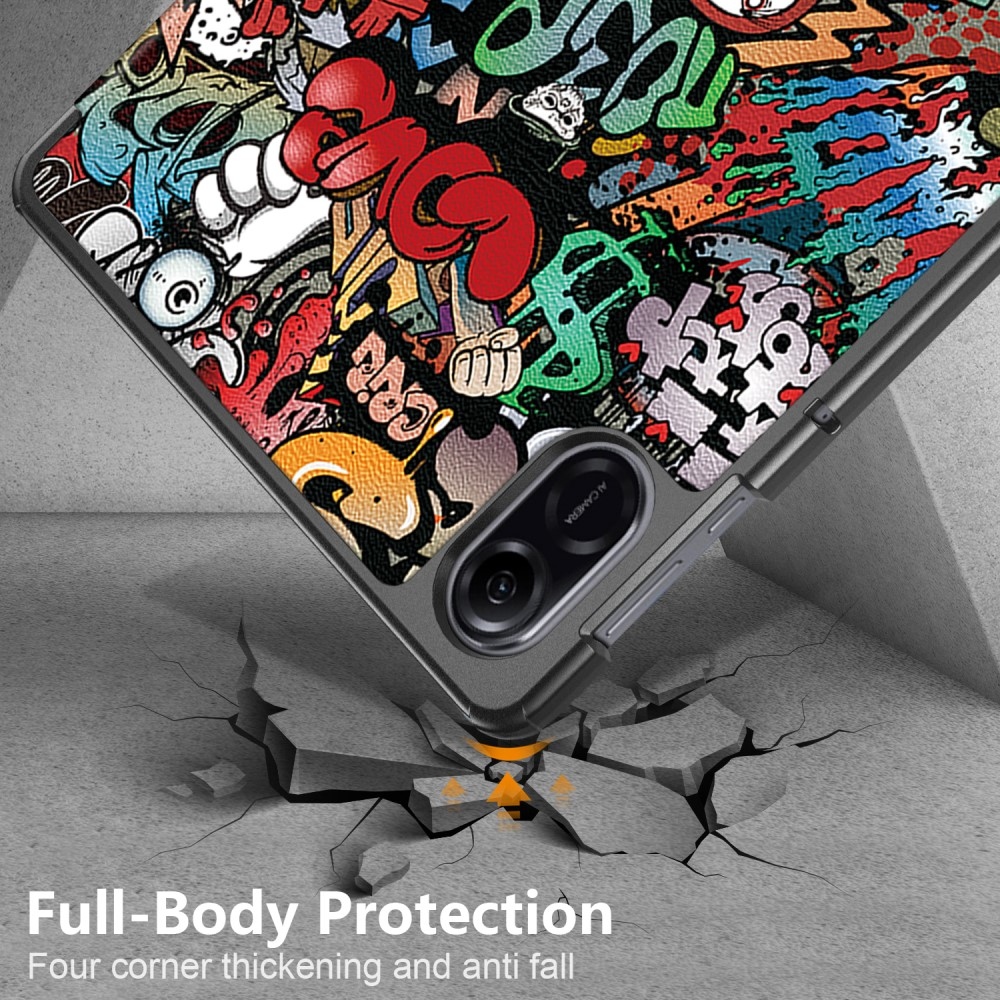 Nyomtatás intelligens záró tok a Honor Pad X9-hez - graffiti