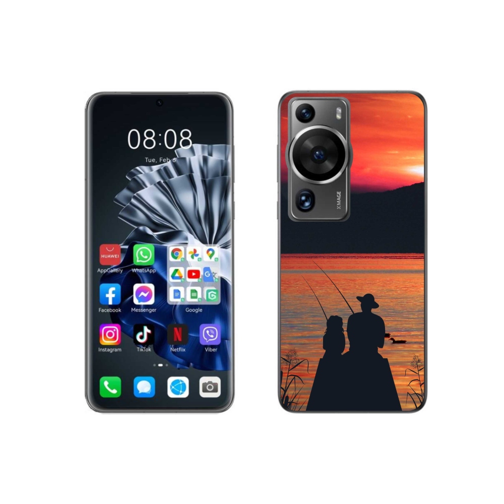 Gél borítás mmCase a Huawei P60 Pro számára - halászat 3
