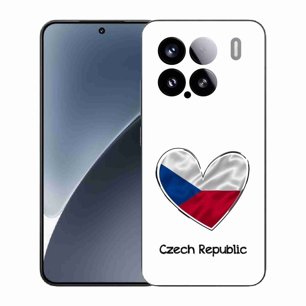 Gél borító mmCase a Xiaomi 15 - zászló szív fehér háttérrel