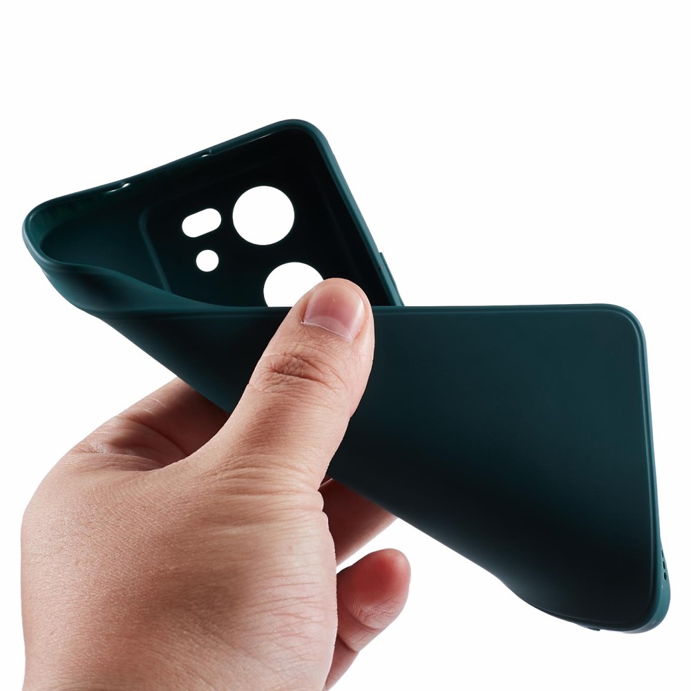 Edge zselés tok Xiaomi 13T/13T Pro készülékhez - sötétzöld