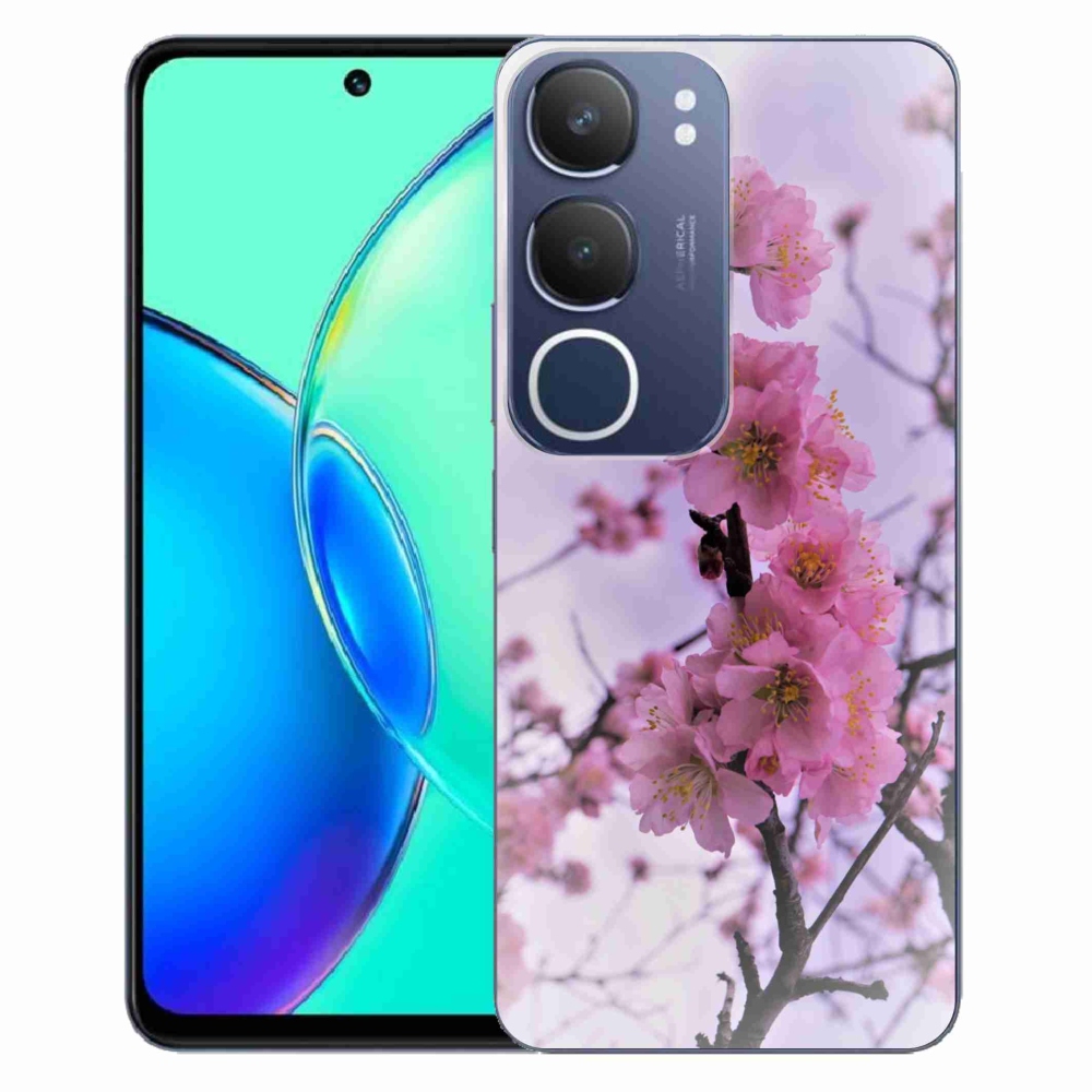 Gél borító mmCase a Vivo Y19s készülékhez - virágok 7