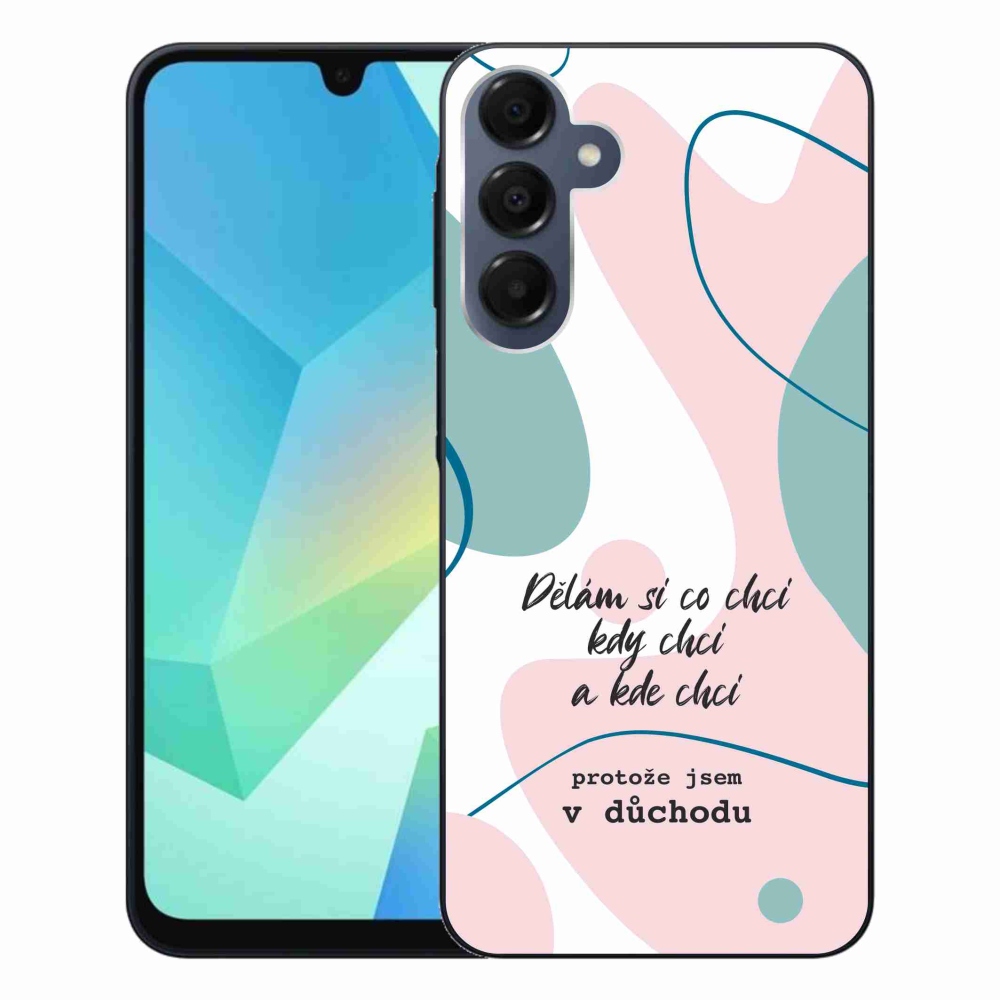 Gél borító mmCase Samsung Galaxy A16 4G/5G készülékhez - vicces szöveg 10 fehér háttér