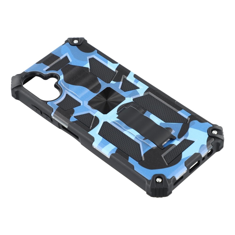 Camouflage tartós borító Samsung Galaxy A07 4G készülékhez - sötétkék