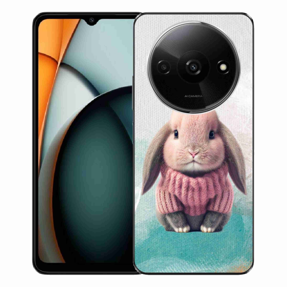 Gél borítás mmCase a Xiaomi Redmi A3-hoz - nyúl pulóverben