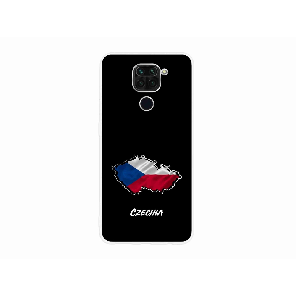 Gél borítás mmCase a Xiaomi Redmi Note 9-hez - Csehország fekete háttérrel
