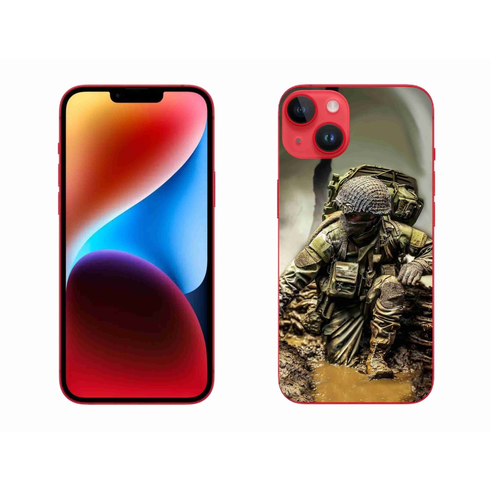 Gél védőburkolat mmCase iPhone 14 Plus készülékhez - katona