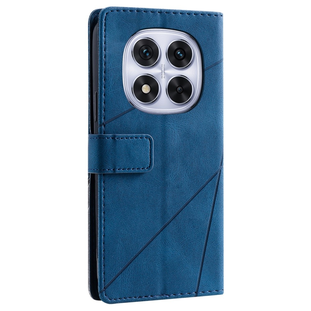 Vonalak könyv tok Xiaomi Redmi Note 14 Pro 5G/Poco X7 5G/Note 14 Pro+ 5G - kék