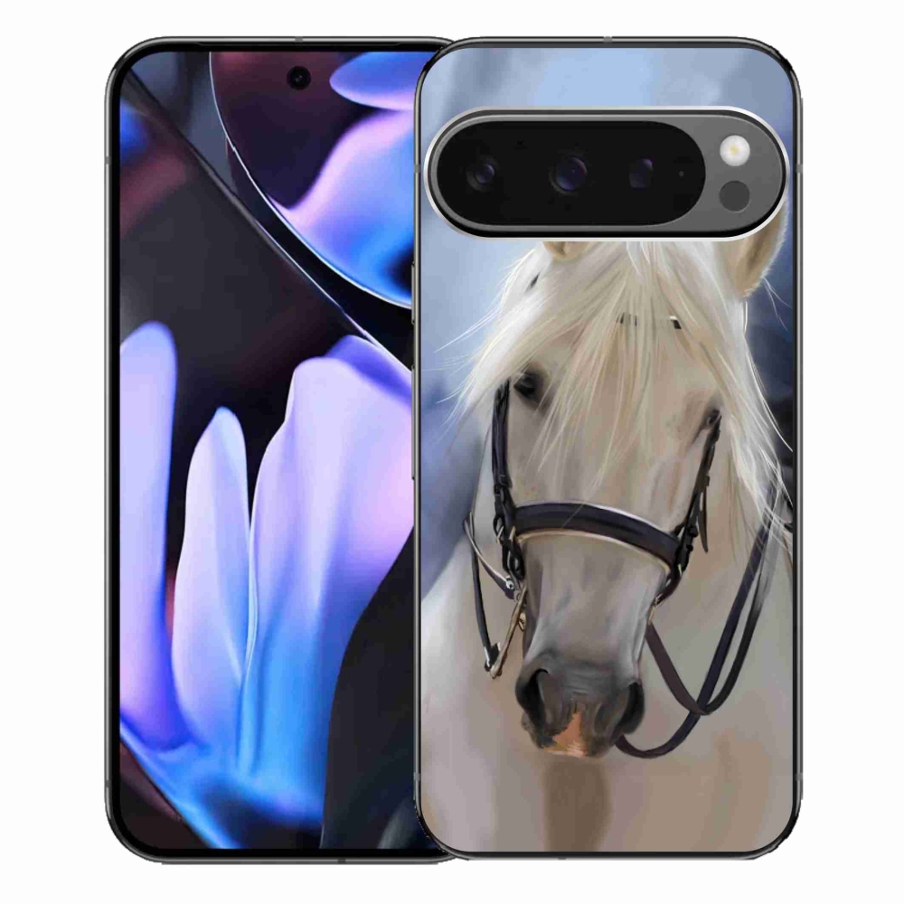 Zselés borítás mmCase a Google Pixel 9 Pro XL-hez - fehér ló