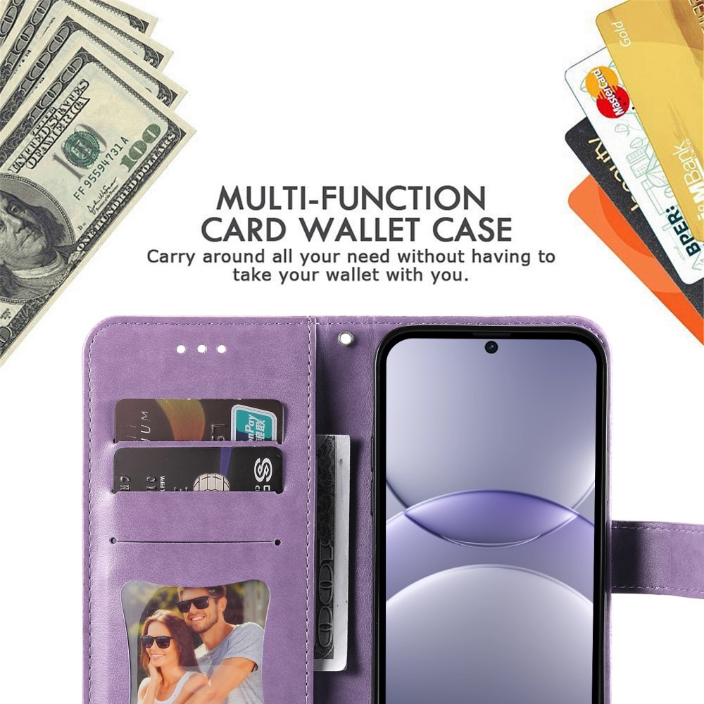 Mandala könyvtáska Huawei Nova 13 5G - lila