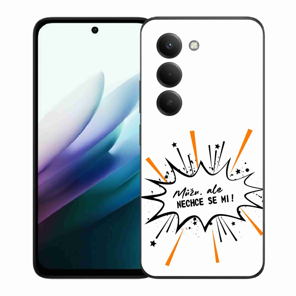 Gél borító mmCase a Xiaomi Redmi 15 4G/5G (171mm) - vicces szöveg 11 fehér háttérrel