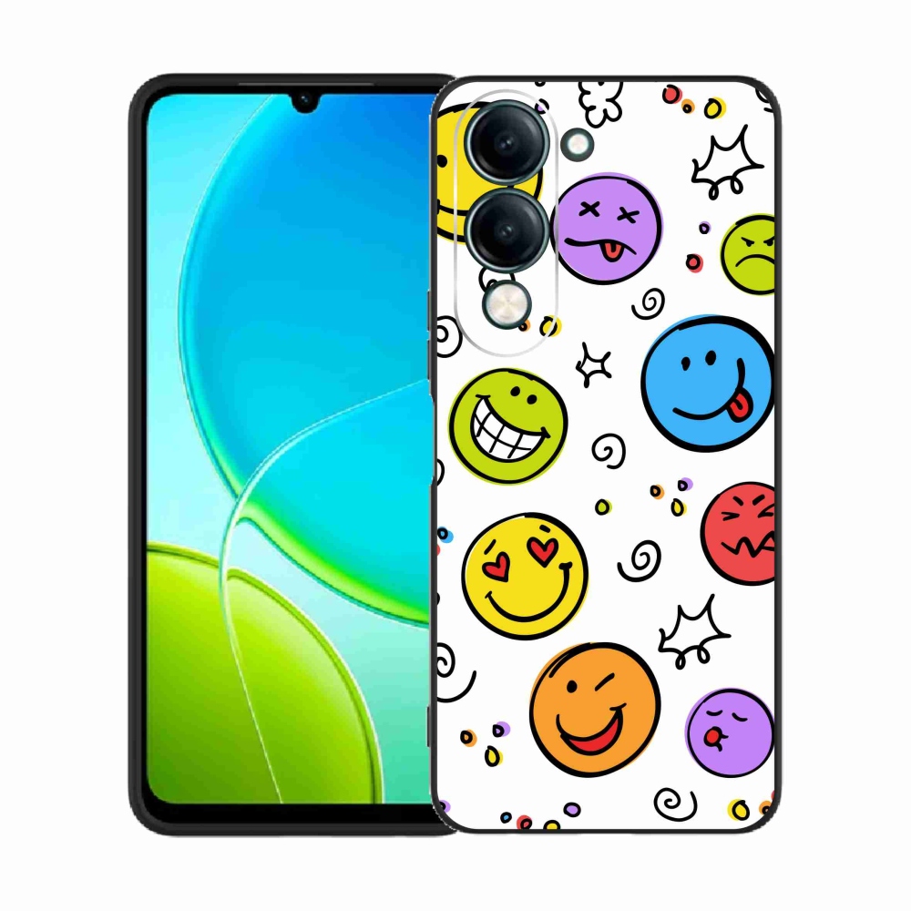 Gél borító mmCase a Vivo Y29s 5G-hez - smiley-k