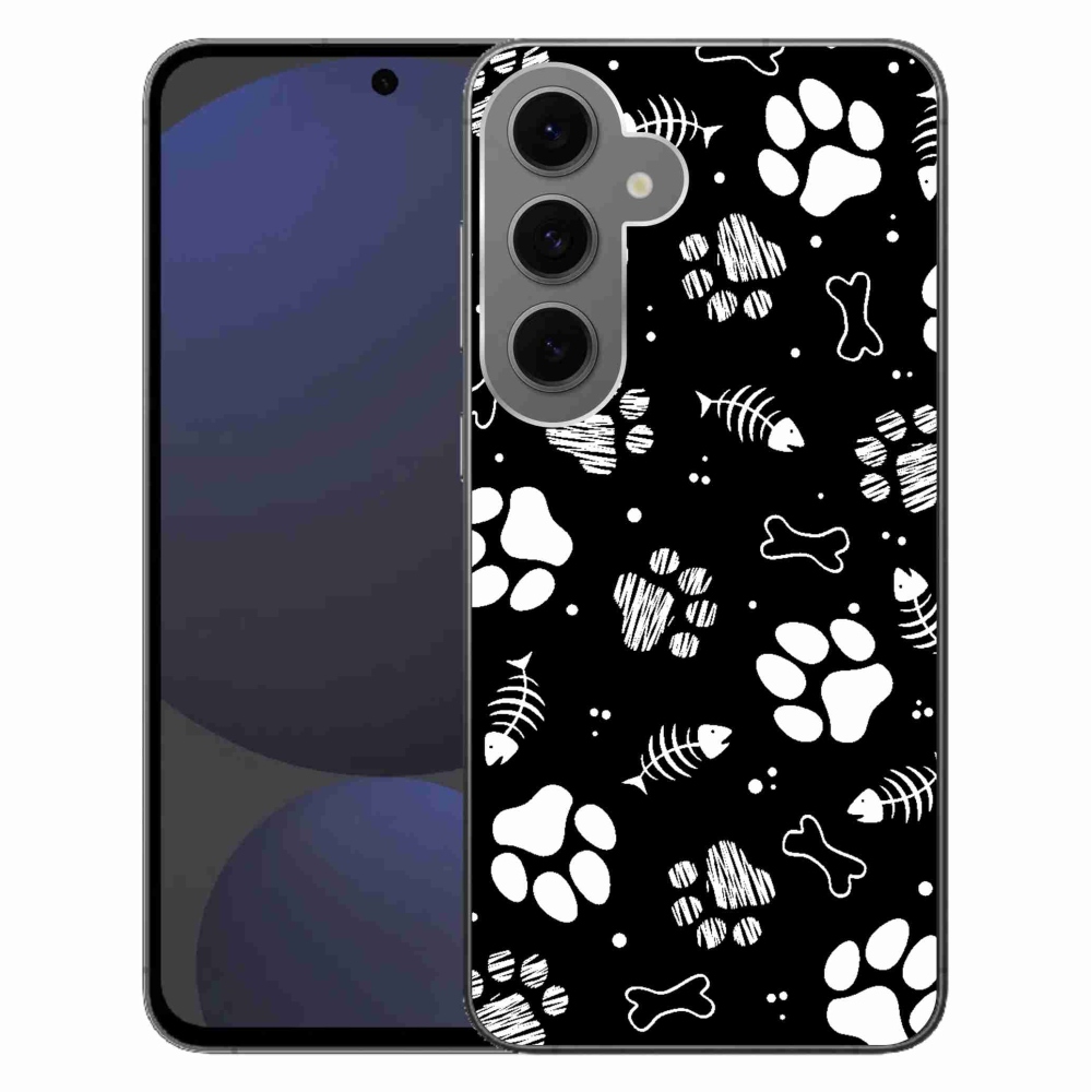 Zselés borítás mmCase Samsung Galaxy S24 FE készülékhez - kutyamancsok