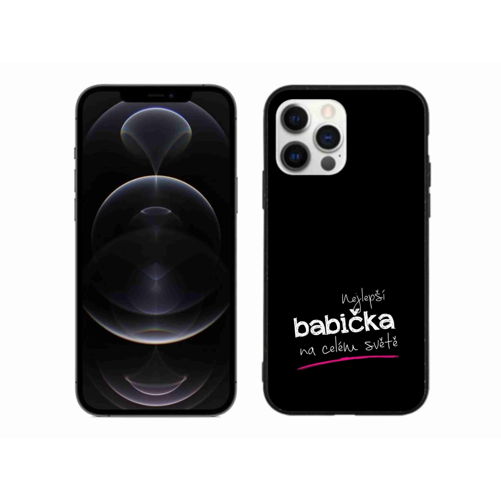 Gélburkolat mmCase iPhone 12 Pro Max készülékhez - Legjobb nagyi 4 fekete háttér