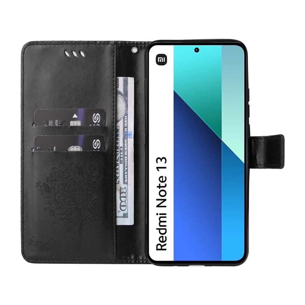 Fák könyve tok Xiaomi Redmi Note 13-hoz - fekete