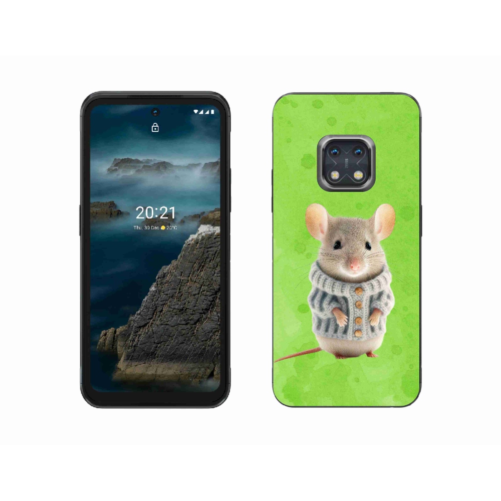 Gél borítás mmCase a Nokia XR20 készülékhez - egér pulóverben