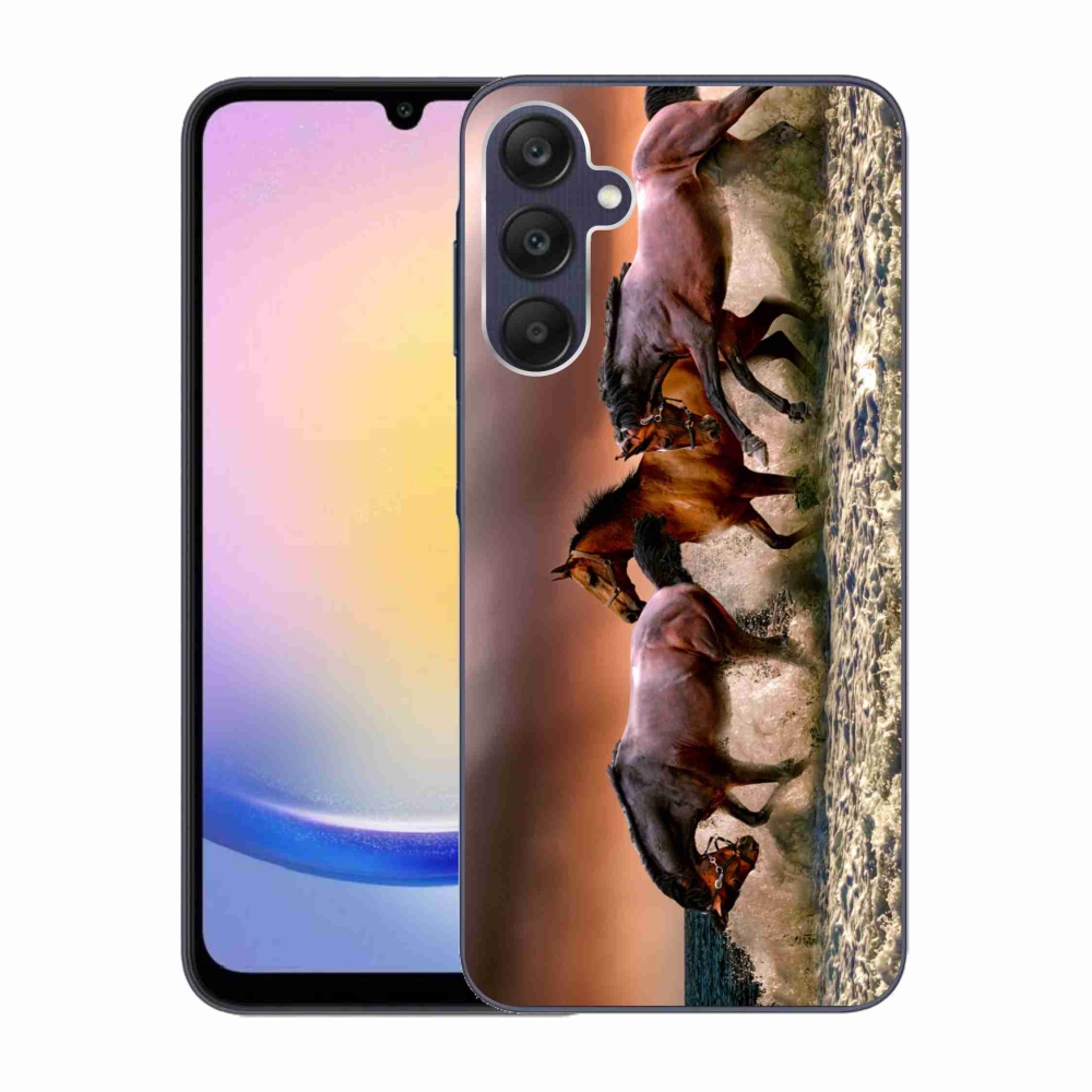 Gél tok mmCase a Samsung Galaxy A25 5G készülékhez - lovak 1