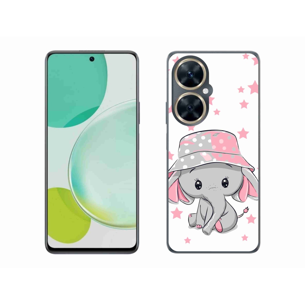 Gél borítás mmCase a Huawei Nova 11i készülékhez - rózsaszín elefánt