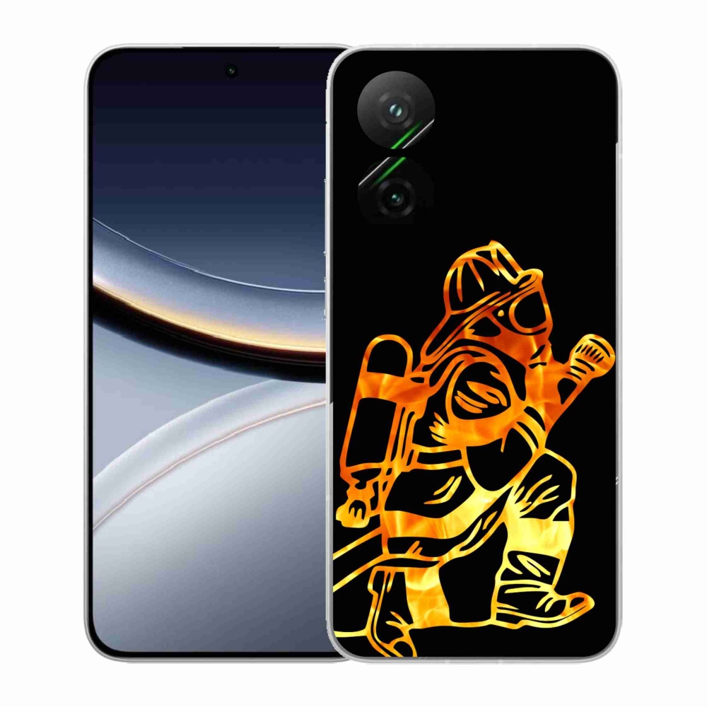 Gél borítás mmCase a Xiaomi Poco F7 5G-hez - tűzoltó 1