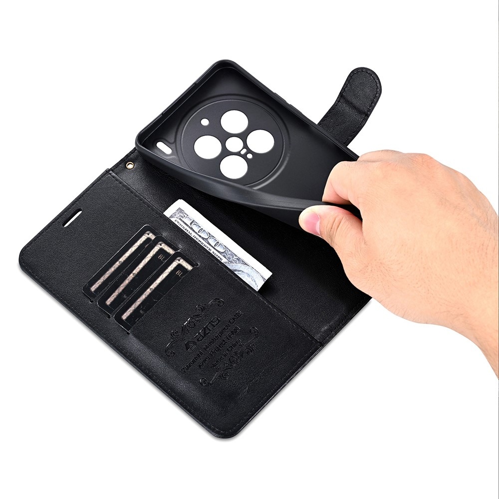 AZNS könyv tok a Vivo X200 Pro 5G készülékhez - fekete