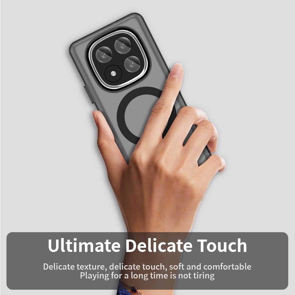 Candy zselés tok MagSafe-val Xiaomi Redmi Note 14 Pro+ 5G - fekete