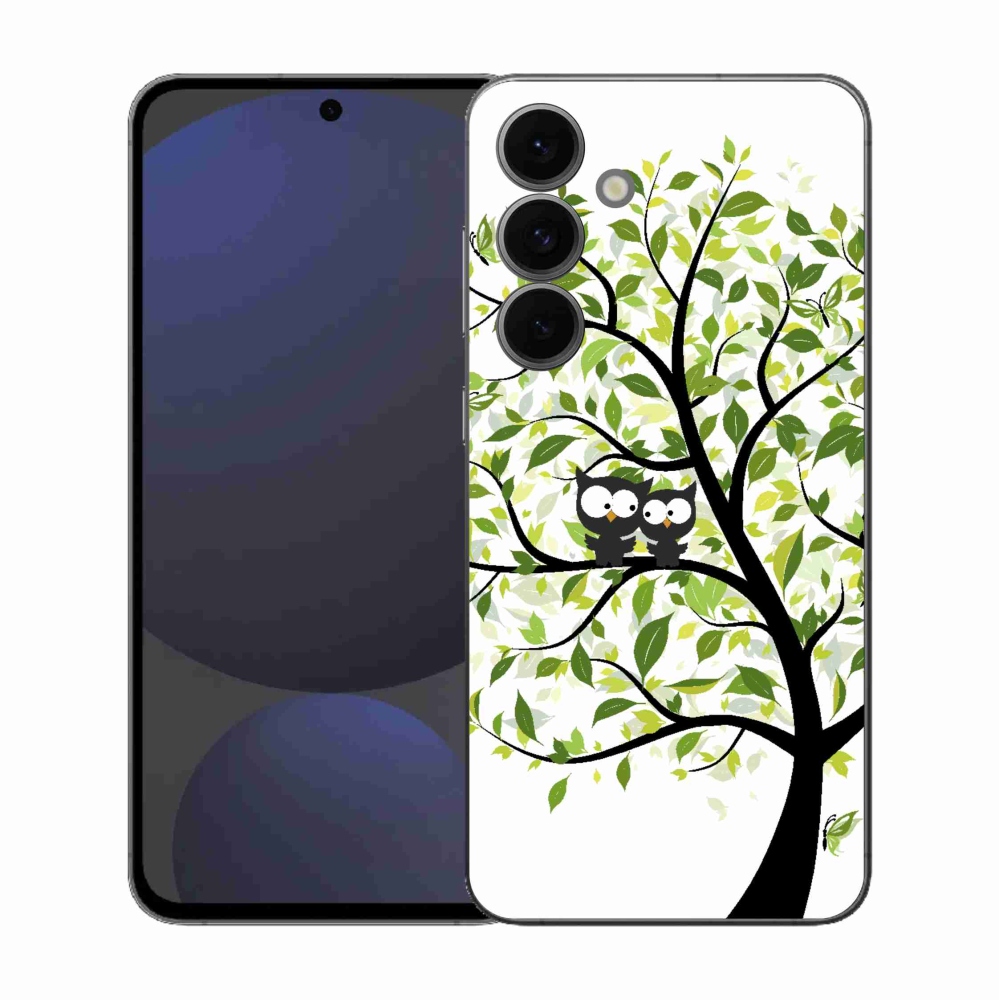 Zselés borítás mmCase Samsung Galaxy S25 FE készülékhez - baglyok a fán